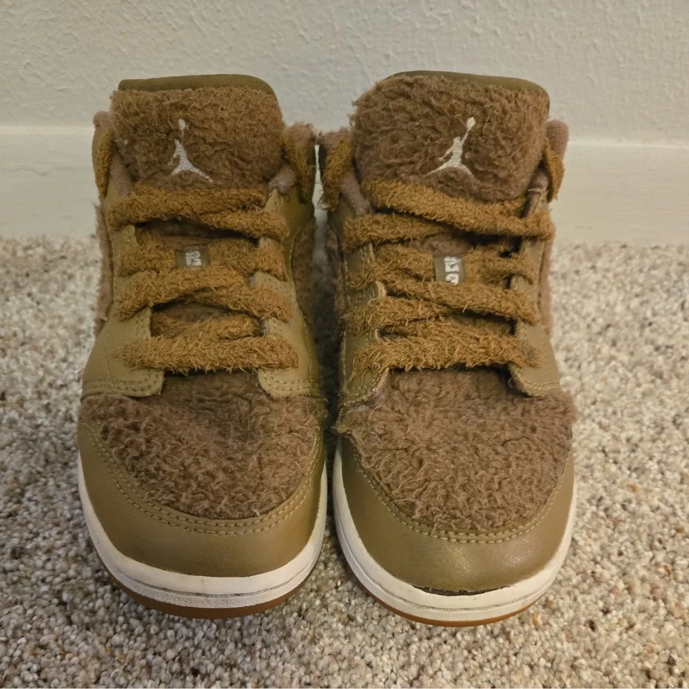 Nike Air Jordan 1 Low‎ Utility GS Teddy Bear size 4Y - Picture 3 of 8